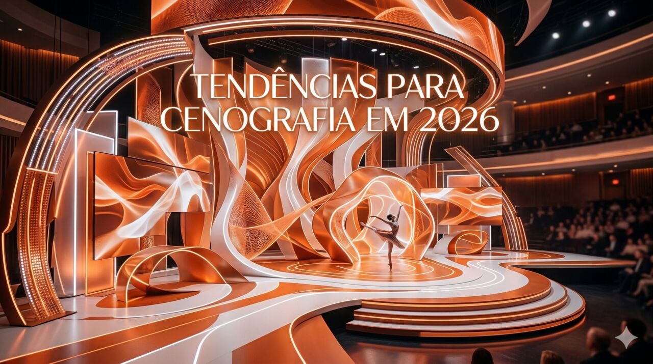 Tendências em Cenografia para Eventos em 2026: Como Ficar à Frente no Mercado